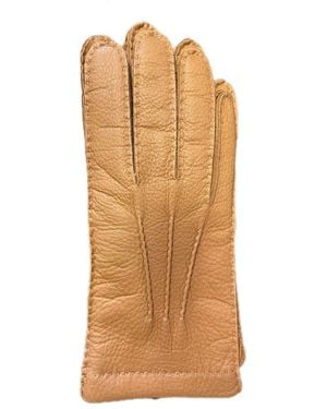 Mario Portolano Leather Gloves - Brown