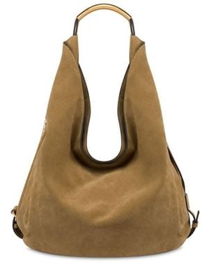 Moschino Large Handle Me Shoulder Bag - Natural