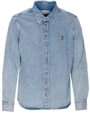 Ami Paris Shirts - Blue
