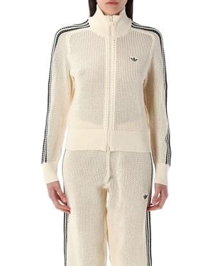 adidas Originals Originals Premium Crochet Track Top - Natural
