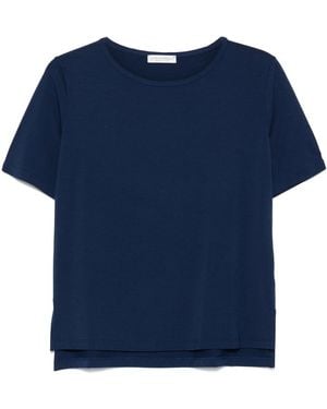 Le Tricot Perugia Boat Neck T-Shirt - Blue
