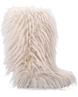 Goldbergh Leonora High Faux Fur Snow Boots - White