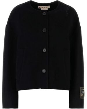 Marni Crewneck Cardigan - Black