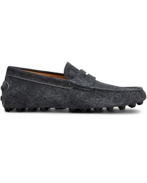 Tod's Gommino Leather Loafers - Black