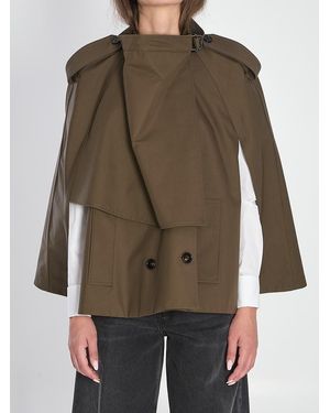 Burberry Juniper Cotton Cape - Brown