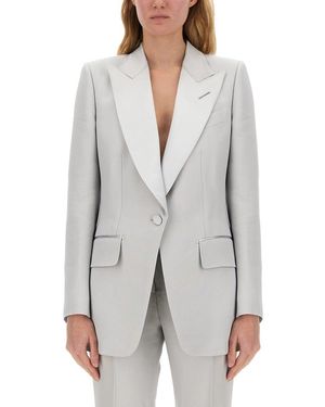 Tom Ford Single-Breasted Tuxedo Jacket For - Grey
