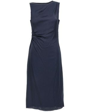 Theory Silk Effect Dress - Blue