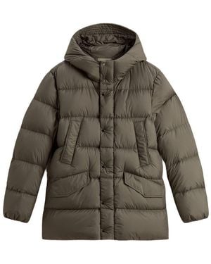 Woolrich Short Down Jacket - Gray
