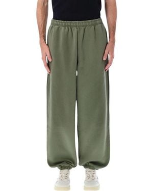Arte' Heart Sweatpants With Logo - Green