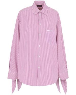 Balenciaga Knotted Cuff Blouse - Pink