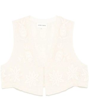 Antik Batik Mahata Gilet - White