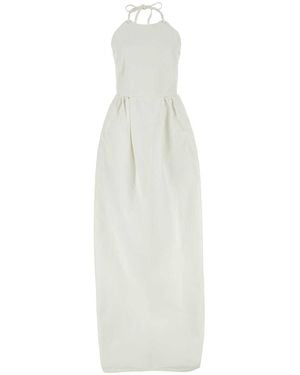 Max Mara Europa Canvas Maxi Dress - White
