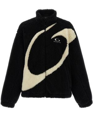 Balenciaga Teddy Fabric Jacket - Black