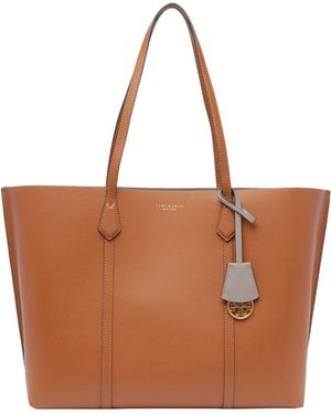 Tory Burch "Perry" Shopping Bag - Brown