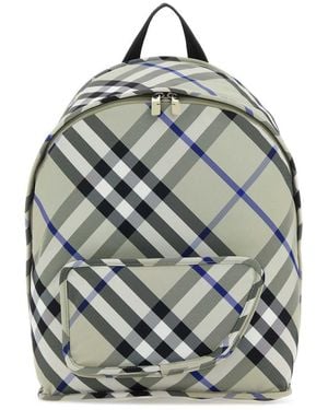 Burberry Nylon Shield Backpack - Grey