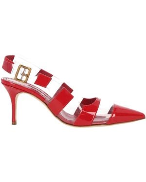 Manolo Blahnik Sandals - Red