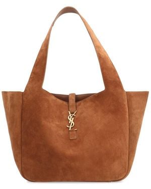 Saint Laurent Le 5 À 7 Tote Bag - Brown