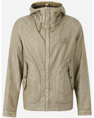 C.P. Company Google Linen Jacket - Natural