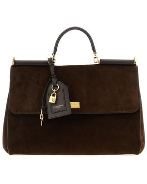 Dolce & Gabbana 'My Sicily' Large Handbag - Brown