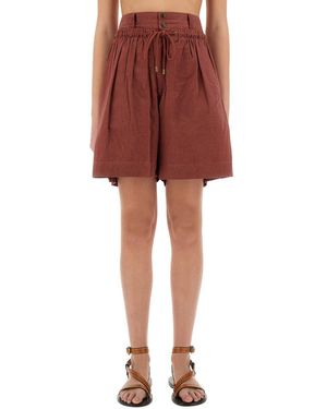 Isabel Marant Ingrid" Shorts - Red