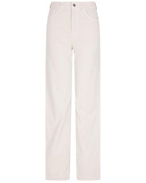 Emporio Armani Wide-leg Denim Jeans - White