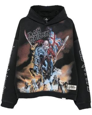Represent "iron Maiden Steed" Hoodie Clothing - Black