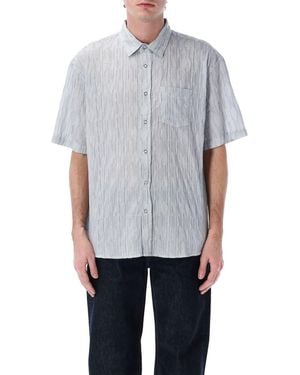 Stussy Wavy Stripe Shirt - Blue