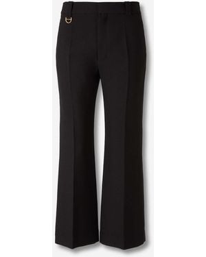 Chloé Straight Wool Trousers - Black