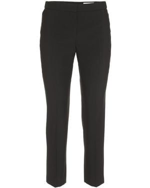 McQueen Wool Tailored Pants - Black