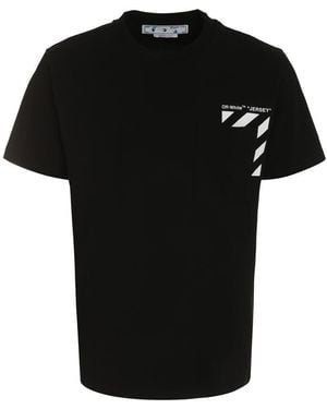 Off-White c/o Virgil Abloh Logo Cotton T-shirt - Black