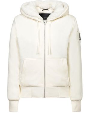 Moose Knuckles Hooded Puffer Down Jacket - White