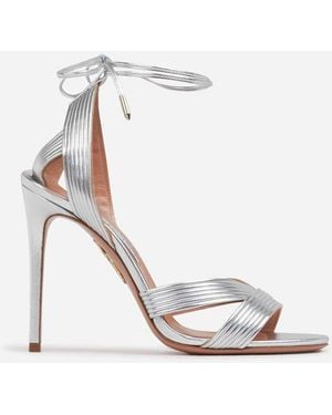 Aquazzura Ari 105 Sandals - White