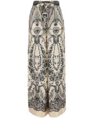 Zimmermann Crush Silk Pants - White