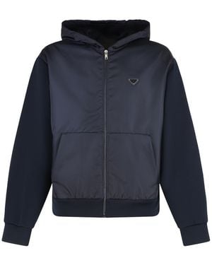 Prada Full Zip Hoodie - Blue
