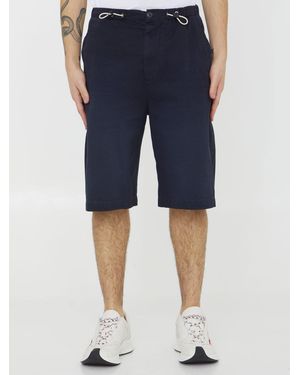 Gucci Cotton Drill Bermuda Shorts - Blue