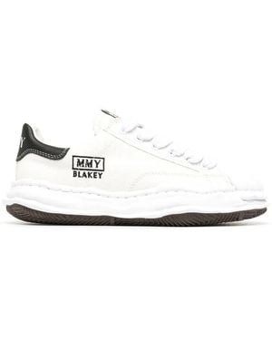 Maison Mihara Yasuhiro Blakey Low Original Sole Canvas Sneak Trainers - White