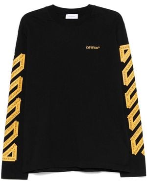 Off-White c/o Virgil Abloh 100% Cotton T-Shirt - Black