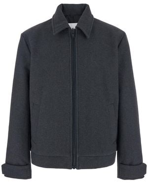 Won Hundred 'Peter' Jacket With Classic Collar And Front Zip Closure - Black