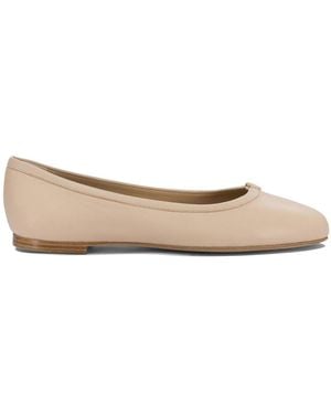 Chloé Leather Ballerina Shoes For - Natural