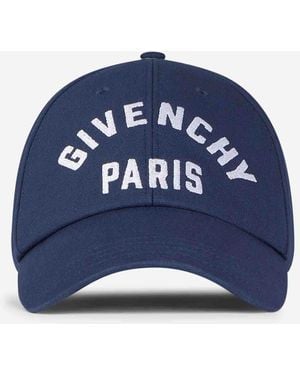 Givenchy Embroidered Cotton Cap - Blue