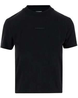 Jacquemus T-Shirt With Logo - Black