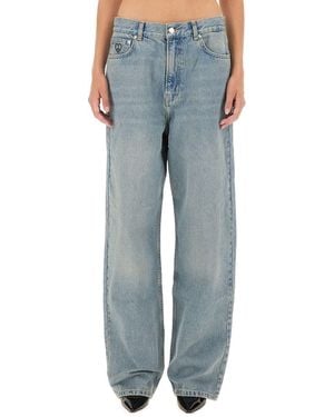デニム・ジーパン Moschino Laurel Crown Patch Denim Pants Denim Trousers Laurel Crown Logo | Moschino