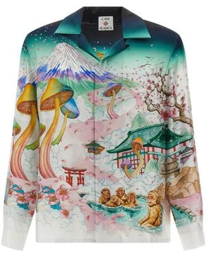 CASABLANCA 'Flowers' Shirt - Green