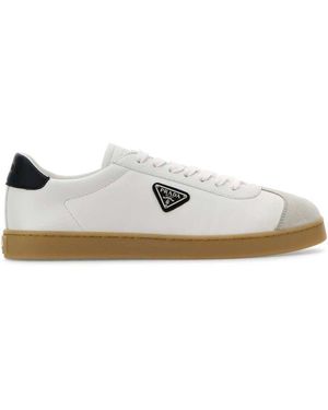 Prada Napa Leather Trainers - White