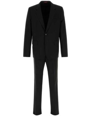 Gucci Black Wool Suit