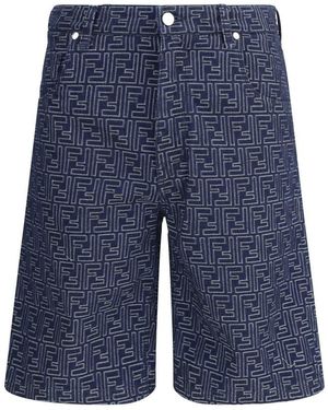 Fendi Denim Shorts - Blue