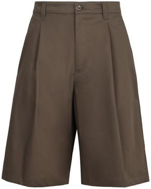 Department 5 Cotton Blend Bermuda Shorts - Gray