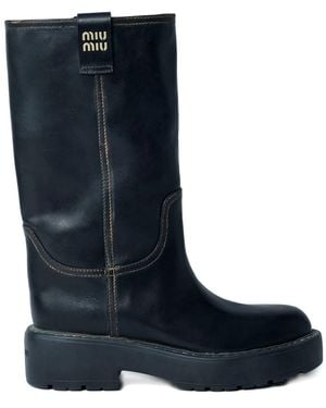 Miu Miu Ankle Boots - Blue
