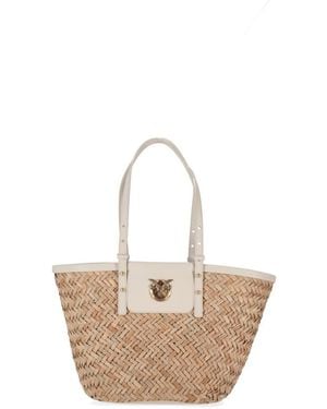 Pinko Love Summer Basket Rafia + Vit - Natural