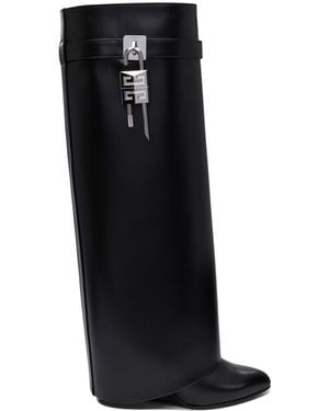 Givenchy "Shark Lock" High Boots - Black